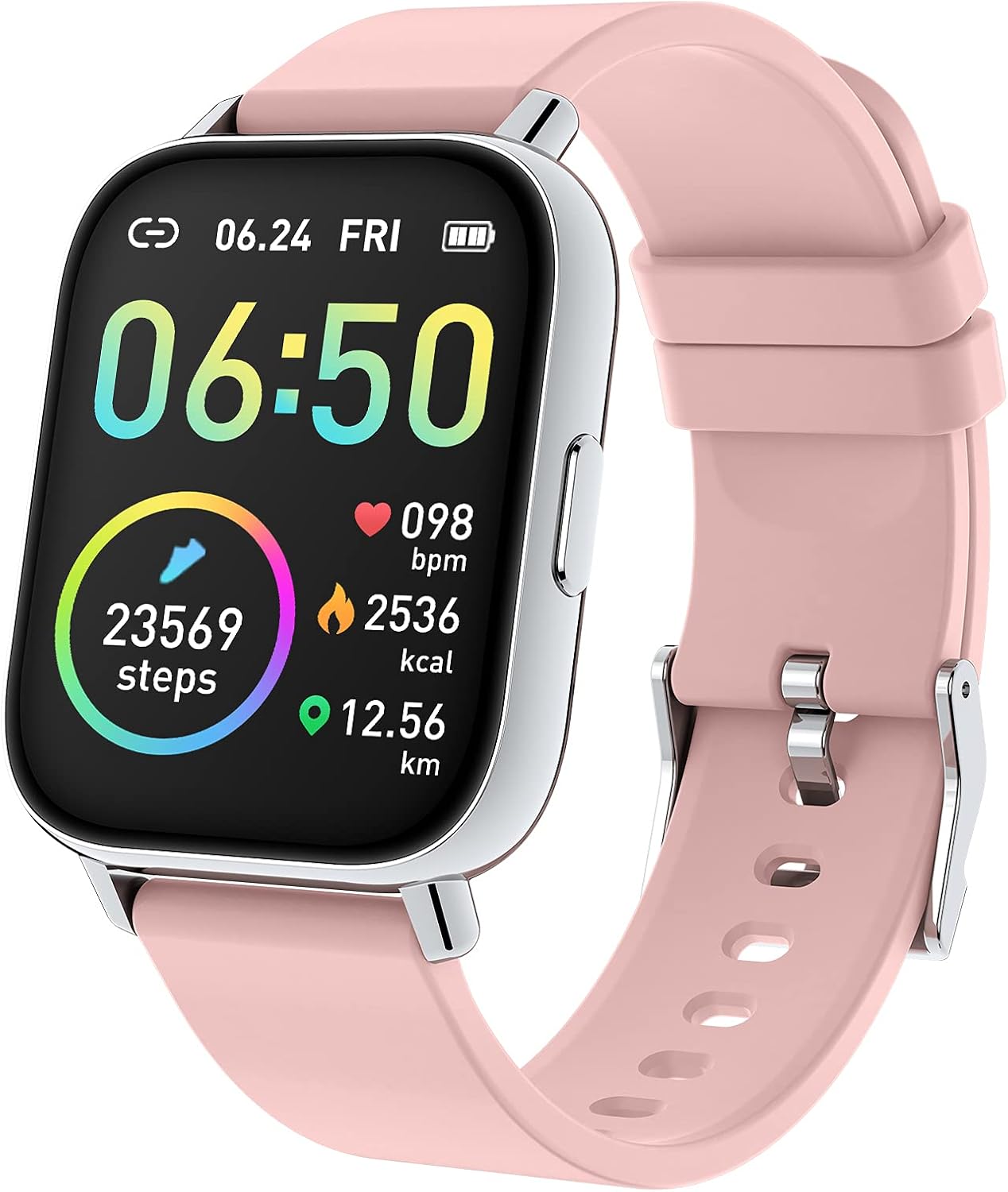 Motast Smart Watch 2022 Watches for Women, Fitness Tracker 1.69 Touch Screen Smartwatch Fitness Watch Heart Rate Monitor, IP68 Waterproof Pedometer Activity Tracker Sleep Monitor for Android iOS