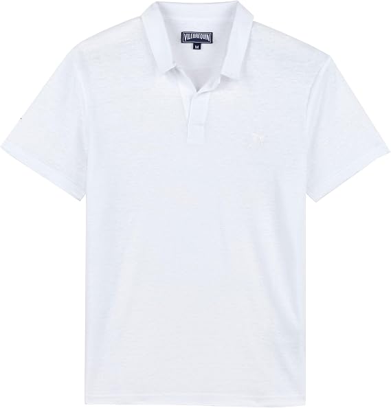 Vilebrequin Men's Pyramid Solid Linen Jersey Polo