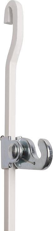 STAS Art Hanging Set: STAS j-Rail max Steel Rod White 4x4 200cm + Hook