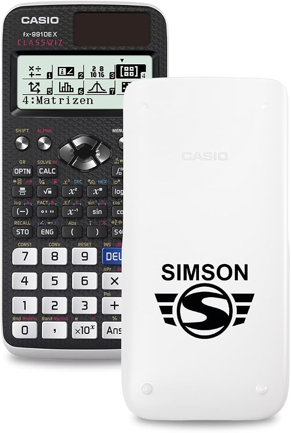 Casio FX-991DE X ClassWiz School Calculator with Simson Print (Simson Logo)