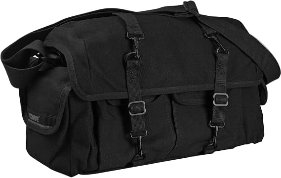 Domke 700-10B F-1X Little Bit Bigger Bag -Black | Ideal for 2-3 Mirrorless, DSLR, SLR camera and gear