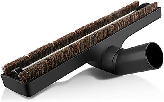 ANBOO HardFloor Brush 1 1/4 inch, Soft Touch Deluxe Vacuum Cleaner or Central Vac Hardwood and Bare Floor or Wall Brush. Horse Hair Bristles Floor Brush (12 inch)