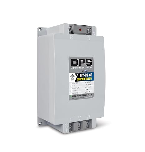 DPS Used for 30HP(22.5kW) 90A Motor, Single to 3 Phase Converter, MY-PS-40, 1 DPS Must Be Used for 1 Motor Only, Input/Output 200-240V, UL Listed
