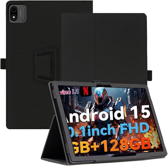 Case for Headwolf WPad6 Tablet 10 inch, Premium PU Leather Folio Folding Stand Protective Tablet Cover with Hand Strap Magnet for Headwolf WPad6 Tablet 10 inch