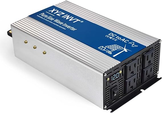 2000w 純正正弦波インバーター Dc 12v~ac 120v 4000w ピークパワー Ledディスプレイ付き 車 トラック ソーラー 家庭用 充電式デバイス用電源コンバーター