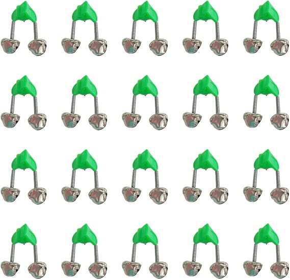 20 Pcs Plastic Fishing Rod Alarm Bell, Fishing Bells,Fishing Rod Bells,Plastic Fishing Bell Clips,Fishing Bells, Bells Fishing, Fishing Bells for Rods Clip, for All Kinds of Sea Rod