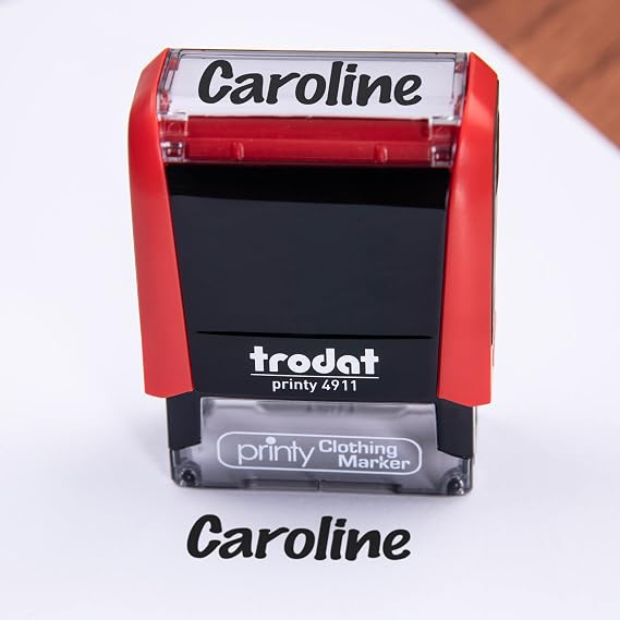 Personalized Custom Clothing Name Stamp | 1 Line | Machine Washable and Durable | Perfect for Athletes, Students, and Travelers | Fade-Resistant Ink | Non-Toxic, Safe for Kids