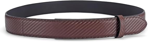 Tsa Approved Non Metal Nickel Free Hypoallergenic Belt Mechanic Buckleless No Scratch Leather Belt 1.38