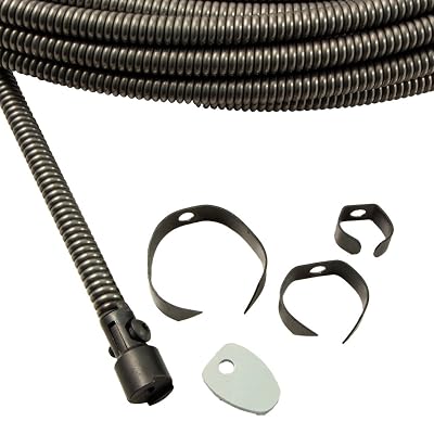 DCD 31075SLTKIT Drain Cleaning Cable Kit, 38 x 75 with Inner Core and Slotted Cable Couplings. Also Includes 5 Piece Cutting Set