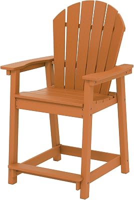 OTSUN Tall Adirondack Chairs Set of 2 Orange, Set of 2