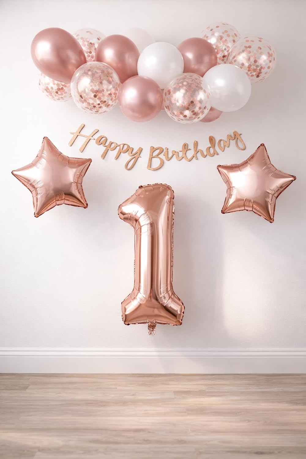 1 Year Old Set Rose Gold Concept Birthday Set