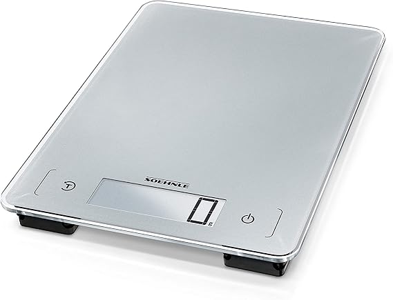 Soehnle Aqua Proof Dishwasher Proof and Waterproof Digital Kitchen Scale - Silver