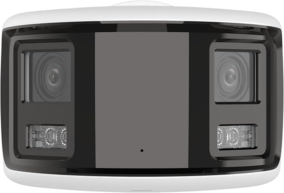 LTS 8 MP Panoramic IP Camera, 2X 1/1.8" Sensor, 4mm, Full Color, 130dB WDR, DC 12V/PoE