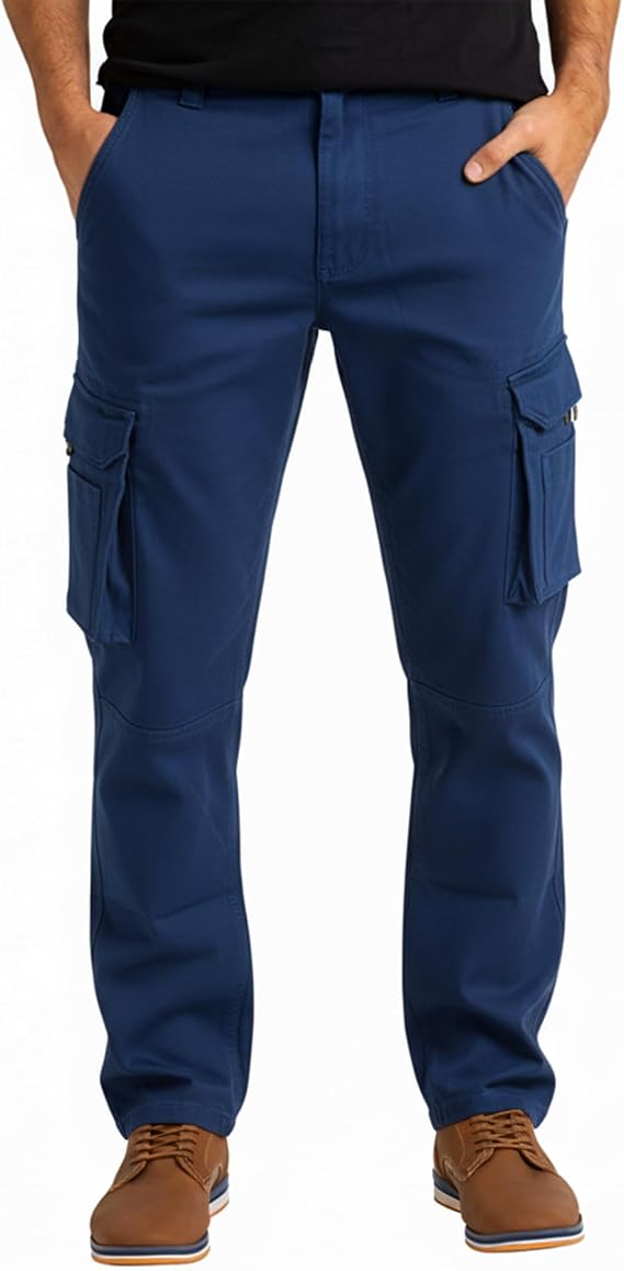 Alamo Casual Cargo Pants for Men, Regular Fit Cargo Work Pants for Men