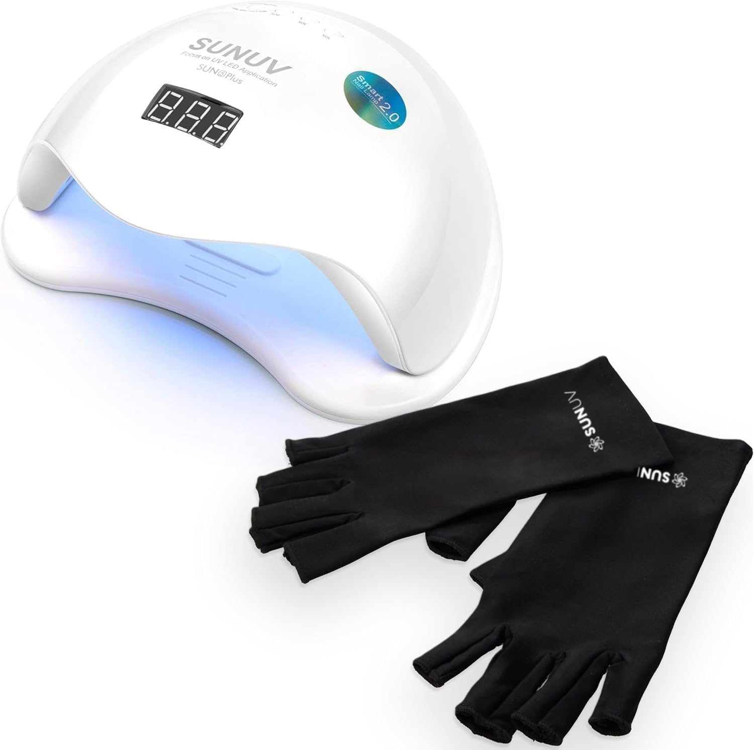 SUNUV SUN5 Plus LED UV Nail Lamp,UV Light Gloves for Gel UV LED Nail Lamp for Gel Polish