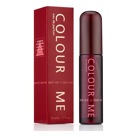 COLOUR ME Dark Red Perfume for Men and Women. 50ml Eau de Parfum Luxury Fragrance - Mens & Ladies Perfume, Long Lasting and Aftershave by Milton-Lloyd