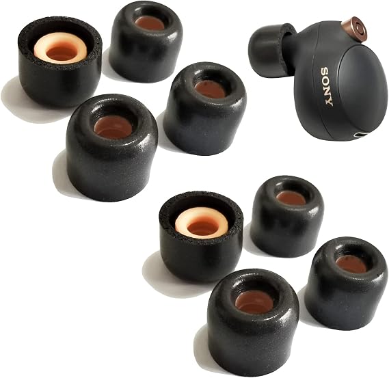 Memory Foam Tips for Sony WF-1000XM4/1000XM5 Replacement Earbuds Tips