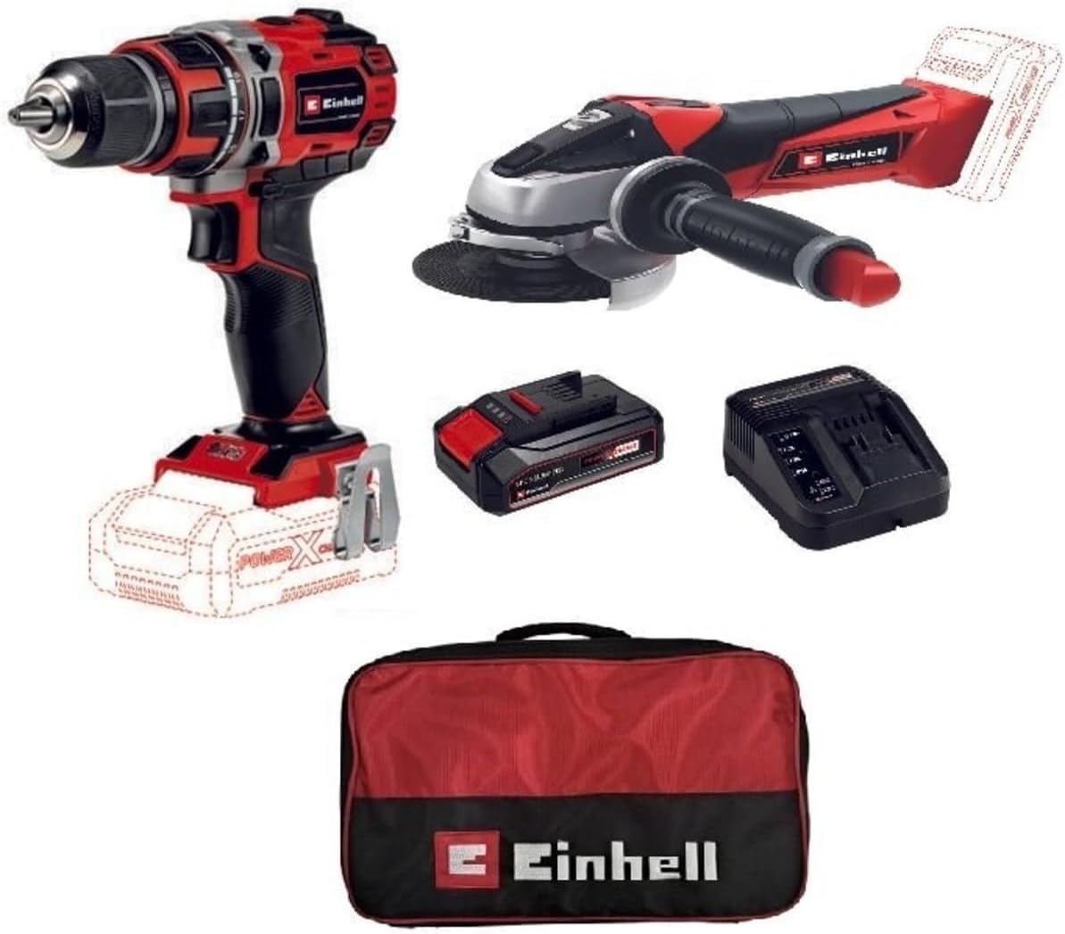 Einhell Eınhell Te-Cd 1850 Lı Bl SoloTc-Ag 18115 Lı SoloÇnt 2,5 Ah Pxc Strt Kit