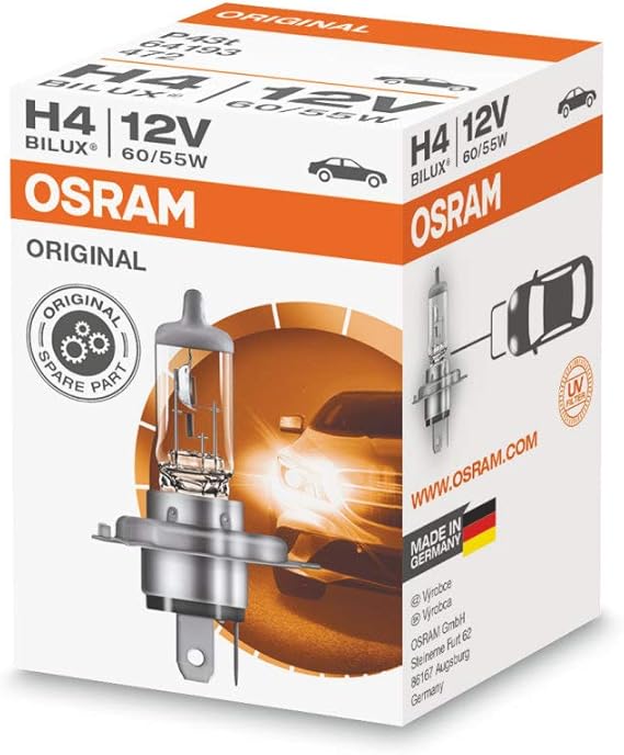 Osram Original BILUX H4 Halogen Light Car Light Made in Germany 60/55W