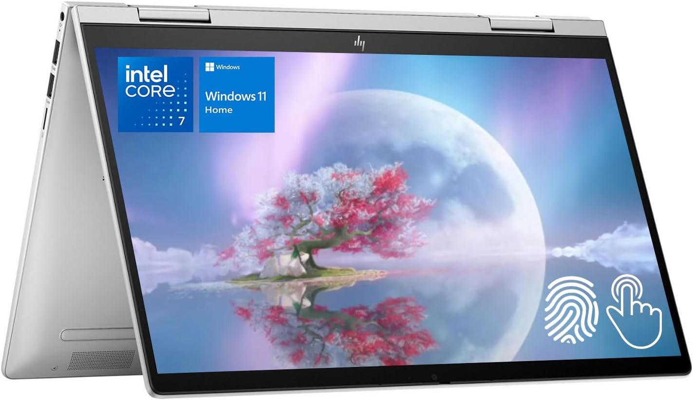 HP Envy X360 14 Touchscreen Intel Core 7 2-in-1 Convertible Laptop, 14 FHD 1920 x 1080 Touchscreen, Core 7 150U Beats Intel i7-14700, 16GB RAM, 2TB SSD, Backlit KB, Webcam, Wi-Fi 6, W11H