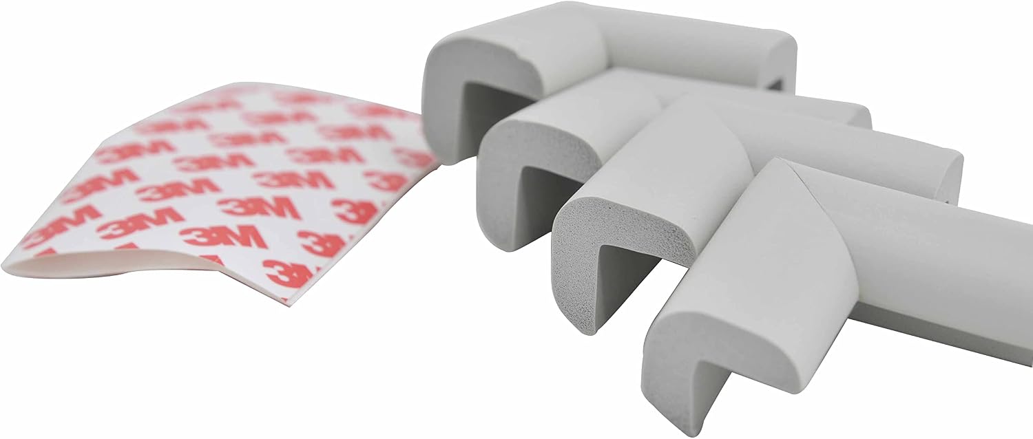 Miny Baby Unisex Rubber Corner Protector, Grey