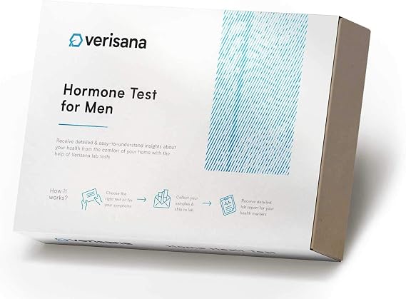Hormone Test for Men Check 5 Essential Hormones Saliva Kit for CLIA-Certified Lab Analysis Verisana