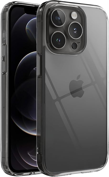 MADNOVA Transparent Phone Case Compatible with Apple iPhone 14 Pro Max, Camera Protected Silicone Case