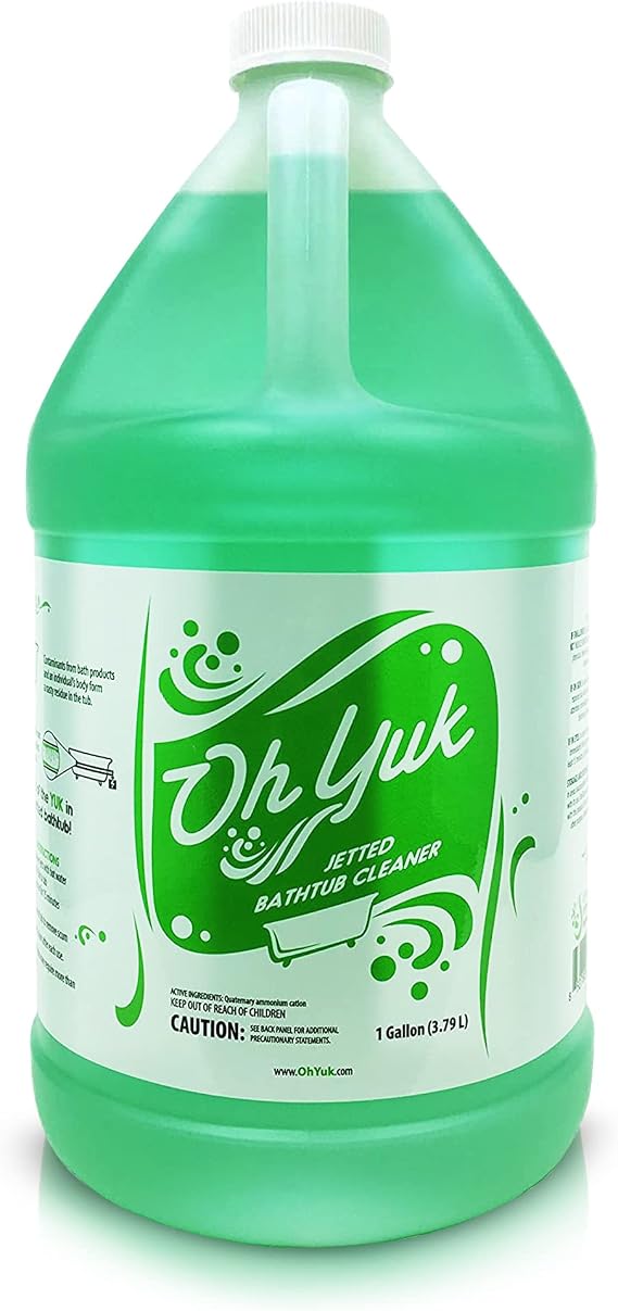 Oh Yuk Jetted Tub Cleaner for Jacuzzis & Whirlpools, Septic Safe, 1 Gallon