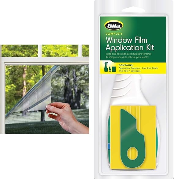 Gila Privacy Mirror Window Film + Gila Window Film Installation Kit