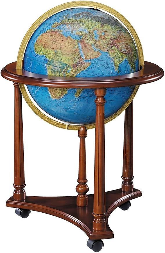 Replogle Globes Illuminated Lafayette Globe, Blue Ocean, 16-Inch Diameter