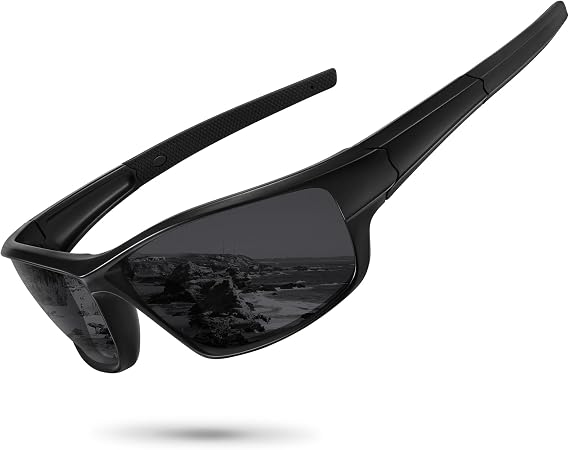 Polarized Sports Sunglasses for Men Women Driving Cycling Fishing Wrap Around Sun Glasses UV400 Protection