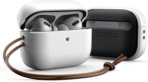 VRS Design Modern for Apple Airpods Pro 2nd Generation & 1st Generation Case (2023/2022/2019) (White) [US Patent Registered]
