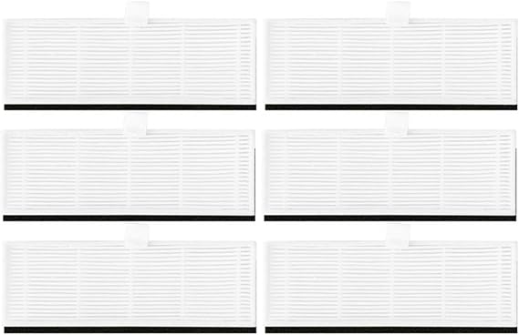 Main Side Brush, Hepa Filter, Dust Bag, Mop Cloths Rag, Spare Part, Compatible for Xiaomi, Compatible for Viomi S9 Robot Vacuum Cleaner Accessory (Color : 6PCS)