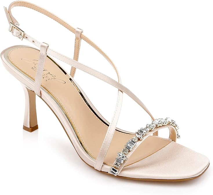 Jewel Badgley Mischka Alexis Crisscross Sandals