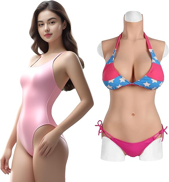 3rd Generation Silicone Bodysuit, E-Cup, Realistic Bib, Women's, Unisex, Color 2, L-Cotton Filler