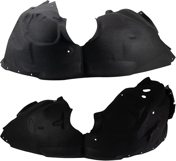 TRQ Front Inner Fender Liner Set Compatible with 2019-2023 Ford Edge FO1248197 FO1249197