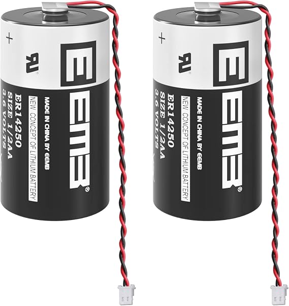 EEMB ER14250 3.6V 1/2AA Lithium Battery 1200mAh with Molex5264 Plug-2PCS