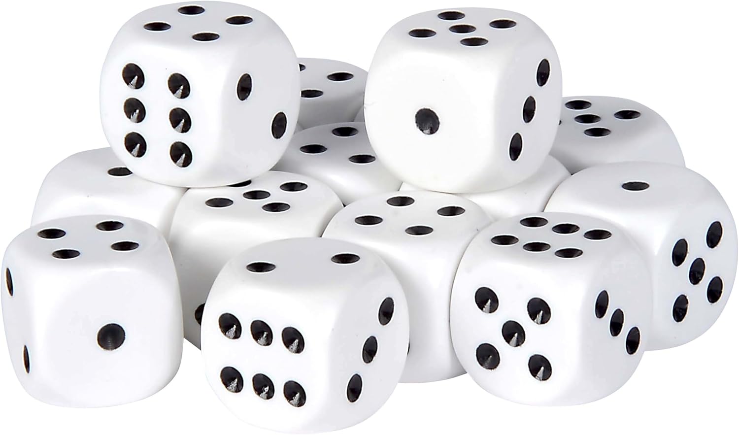 Games 606154361 15 White Plastic Eye Cube