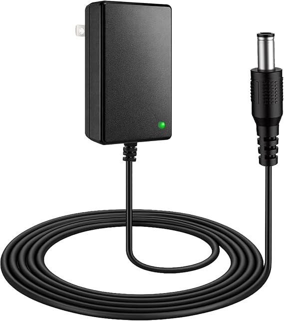 12V Ride On Toy Charger, 5.5mm x 2.1mm Round Plug, 6.6FT Cable