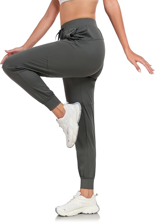 Rapoo 27"/29"/31" Soft, Skin-Friendly, and Highly Elastic Women's Joggers Sweatpants Pants with Pockets