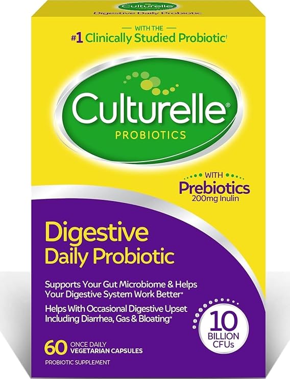 Culturelle Daily Probiotic, Digestive Health Capsules, 60 Count