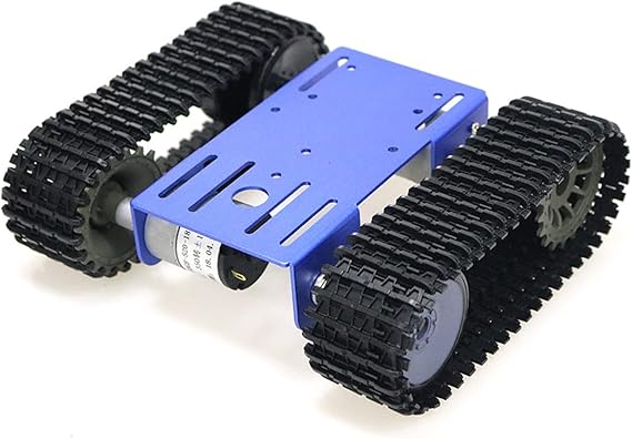 Premium Intelligent 2WD Tank Robot Chassis Platform with 2PCS DC Motors & Plastic Track, RC STEAM Science Kit Compatible with PS2, WiFi, Bluetooth for School Scientific Education, Robotic Competition