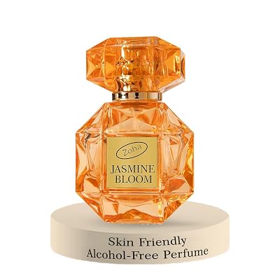 Zoha Jasmine Bloom - Jasmine Perfume for Women and Men, Skin-Friendly, Alcohol-Free Perfume Oil, Travel Size Clean Parfum, 30ml Spray