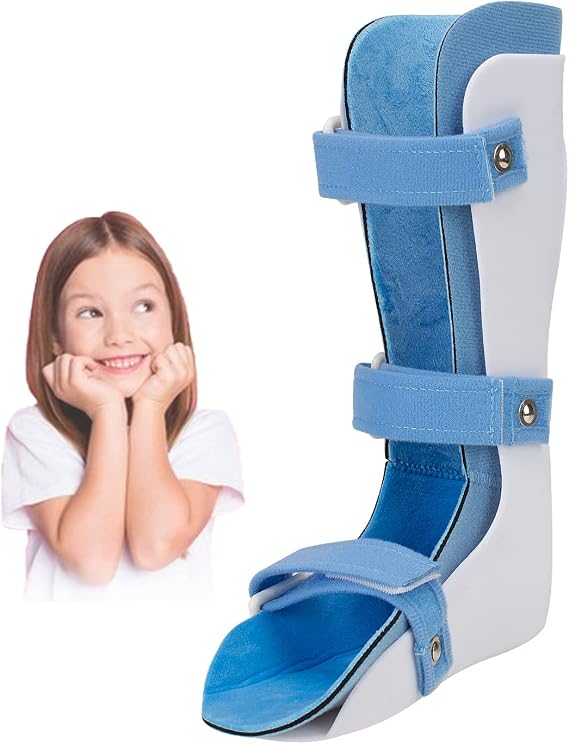 Kids AFO Drop Foot Brace for Child Toddler Ankle Foot Orthosis Pediatric Afo Night Splint Walking with Shoes or Sleeping Othopedic Drop Foot Support for Children (Large-Right)