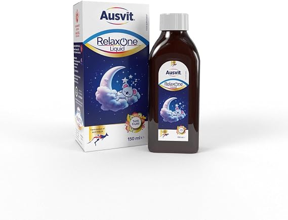 Ausvit Relaxone Liquid Sleep Syrup - Magnezyum ve Bitki Ekstreleri İçeren Tutti Frutti Şurup 150ml