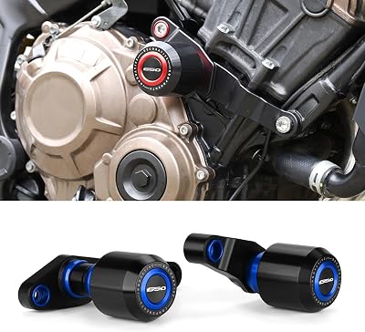Motorcycle Frame Sliders Crash Protector Compatible with H.onda CB650R 2024 2025 2026 | No Cut Kits Engine Guard Falling Protection CB650 R Accessories Blue