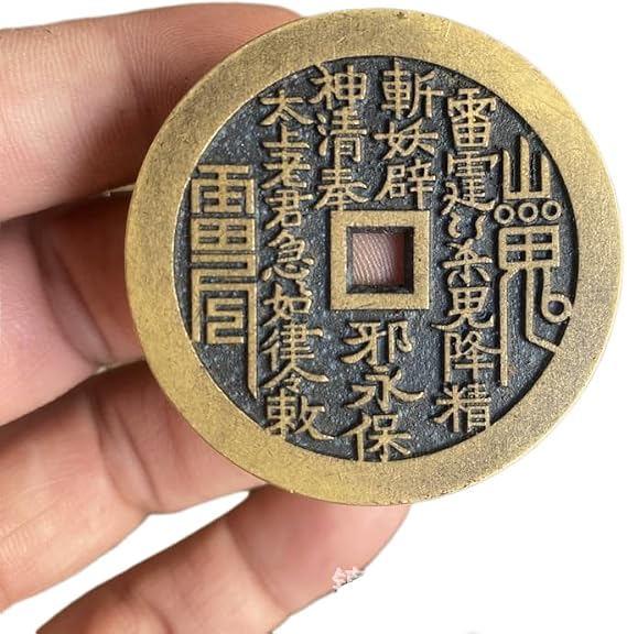 3 Pieces Enchanting Feng Shui Gold Coins for Luck and Riches 1.77 inches Lucky Coin Decision Amulet feng Shui Wallet Amulet feng Shui Decor Good Luck Rhinestones Health feng Shui Lagnlnaoy