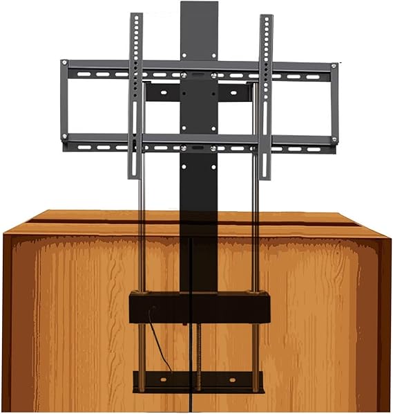 Motorised TV Bracket Stand - LCD TV Floor Stand,Telescopic Auto Lifting TV Stand,with Remote Control,for 37-75 Inch TV,Bearing 50kg,Can Be Hidden in The Cabinet,Easy Installat,950,1750mm