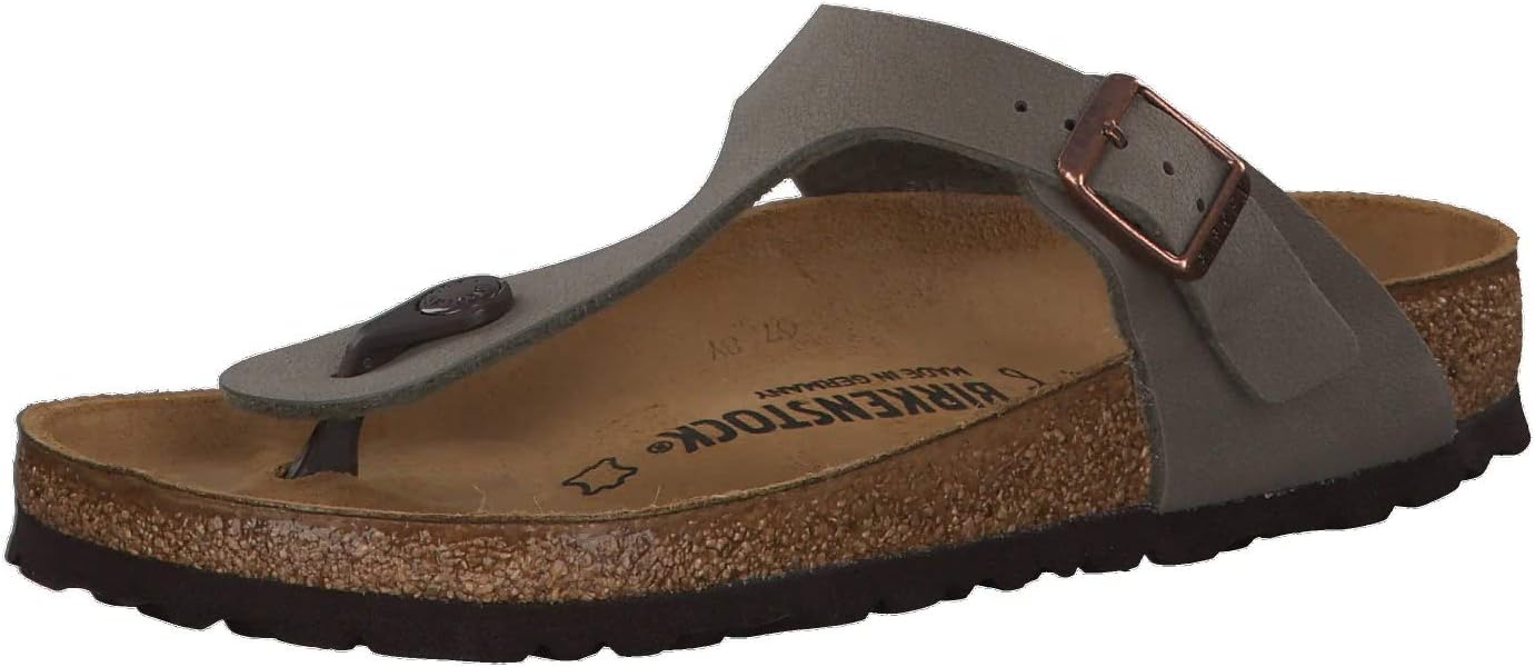 Birkenstock Women's GIzeh Thong Sandal, Stone, 38 M EU/7-7.5 B(M) US
