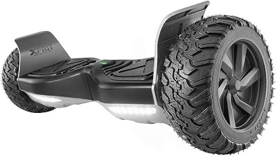 8.5 All Terrain Off-Road Hoverboard wBluetooth Speaker, LED Lights, UL2272 Certified Black